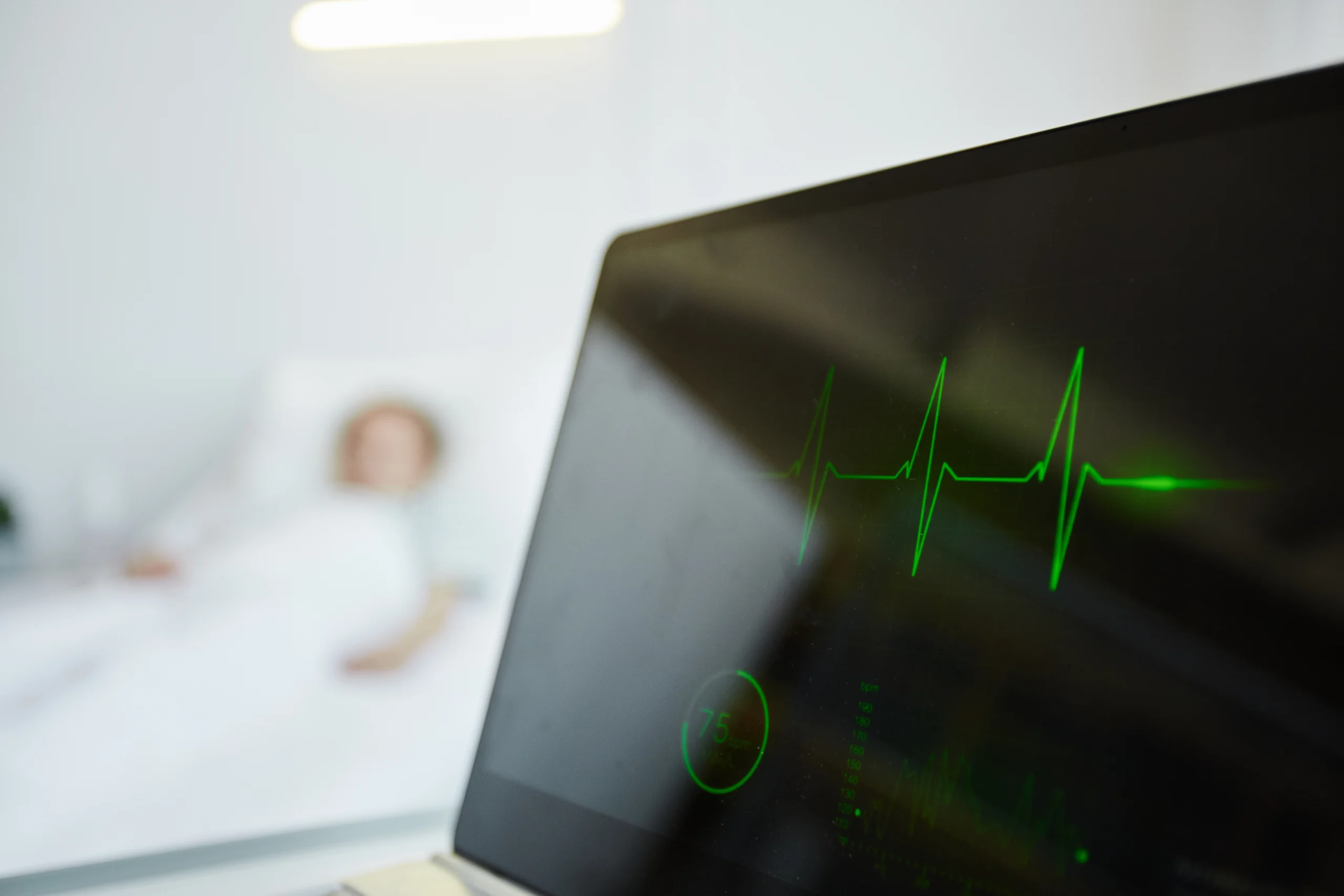 heart monitor in the hospital
