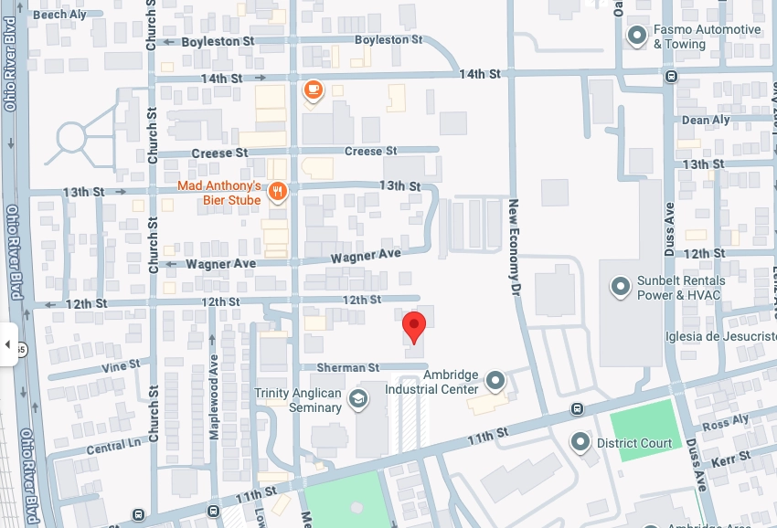 Map showing the location of the Anglican Bioethics Center