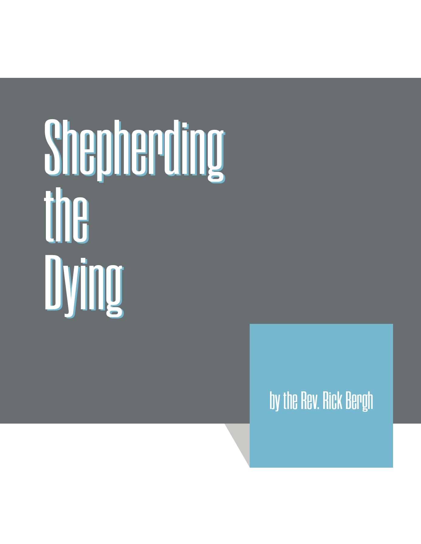 shepherding the dying booklet cover